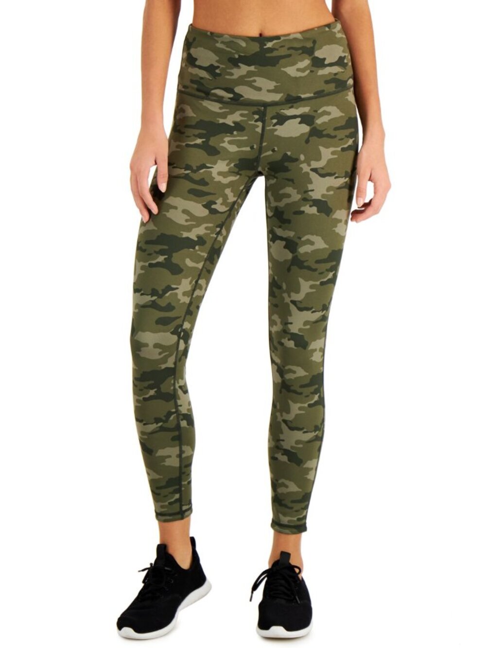 Ideology Womens Activewear Performance Camo Reversible 7/8 Leggings